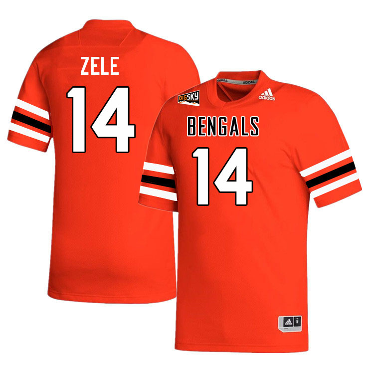 Men #14 Mikey Zele Idaho State Bengals 2023 College Football Jerseys Stitched-Orange